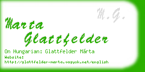 marta glattfelder business card